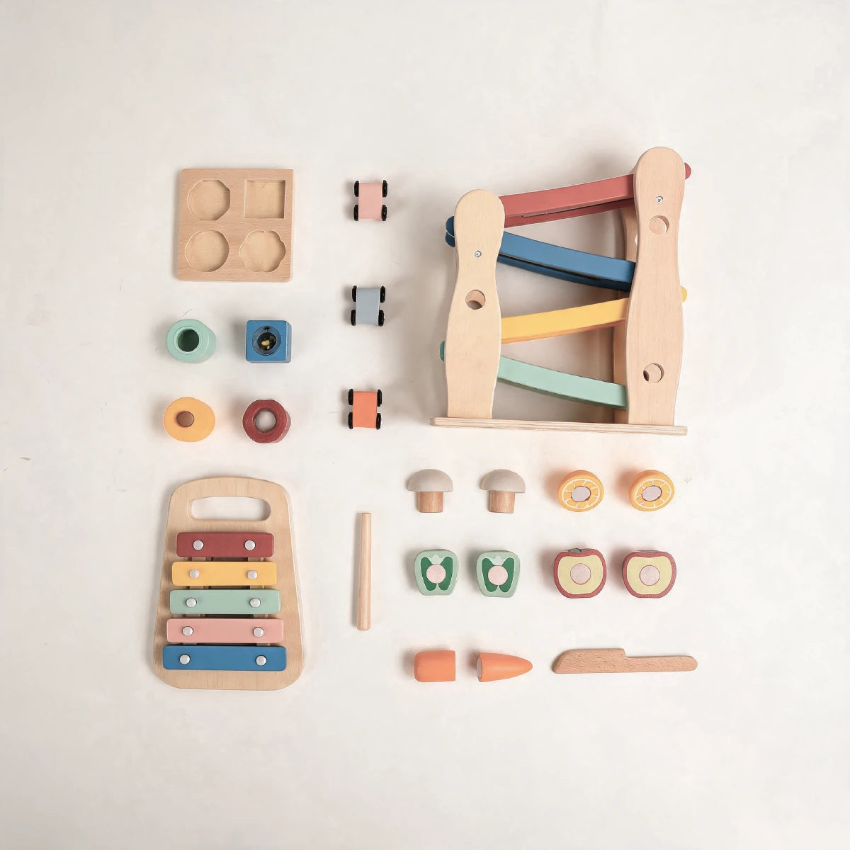 The Player Growing Play Box - Montessori Wooden Toy Set for Toddlers 16-18M+