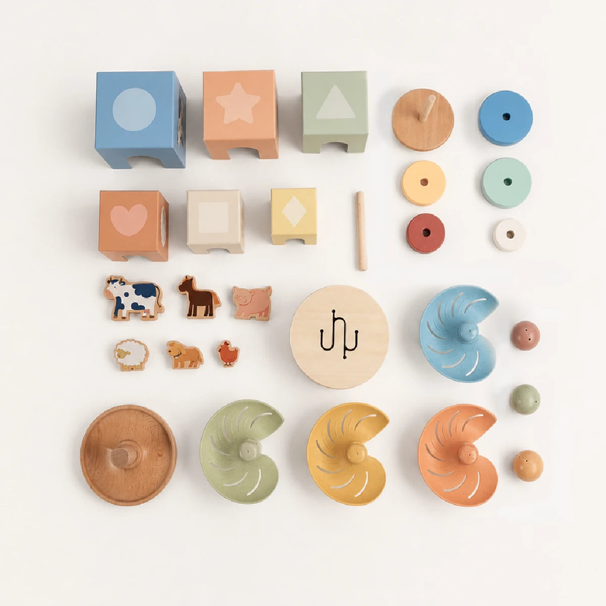 The Talker Growing Play Box - Montessori Wooden Toy Set for Toddlers 13-15M+