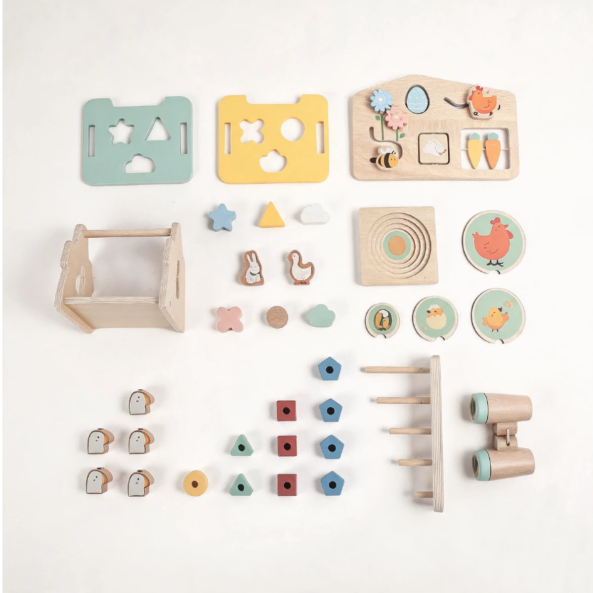 The Explorer Growing Play Box - Montessori Wooden Toy Set for Toddlers 19-21M+