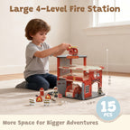 Guanyi Toys Fire Station Playset - Role Play Toy for Kids - Firefighter Set with Accessories - product view