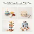 The Talker Growing Play Box - Montessori Wooden Toy Set for Toddlers 13-15M+
