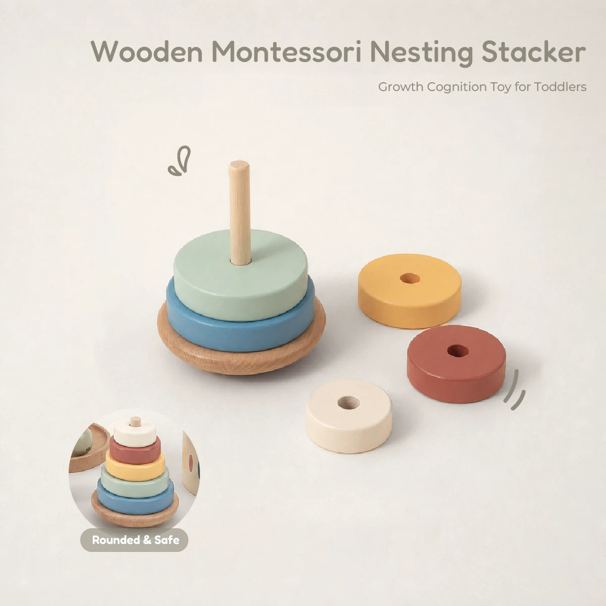 The Talker Growing Play Box - Montessori Wooden Toy Set for Toddlers 13-15M+