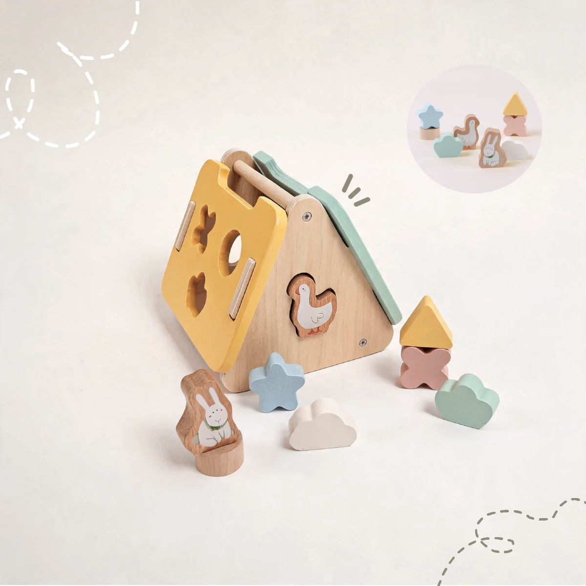 The Explorer Growing Play Box - Montessori Wooden Toy Set for Toddlers 19-21M+