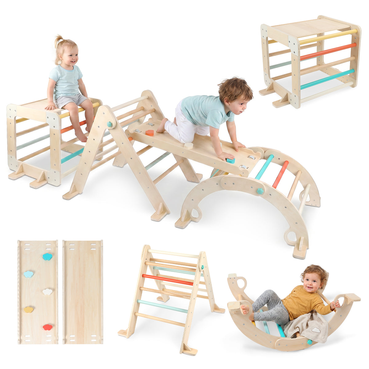 4-in-1 Climbing Station - all components, main view