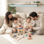 The Player Growing Play Box - Montessori Wooden Toy Set for Toddlers 16-18M+