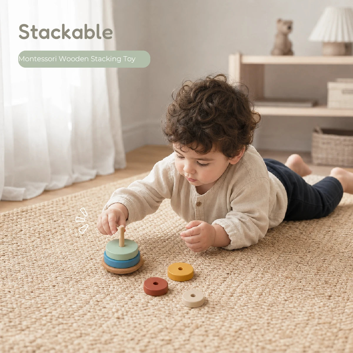 The Talker Growing Play Box - Montessori Wooden Toy Set for Toddlers 13-15M+