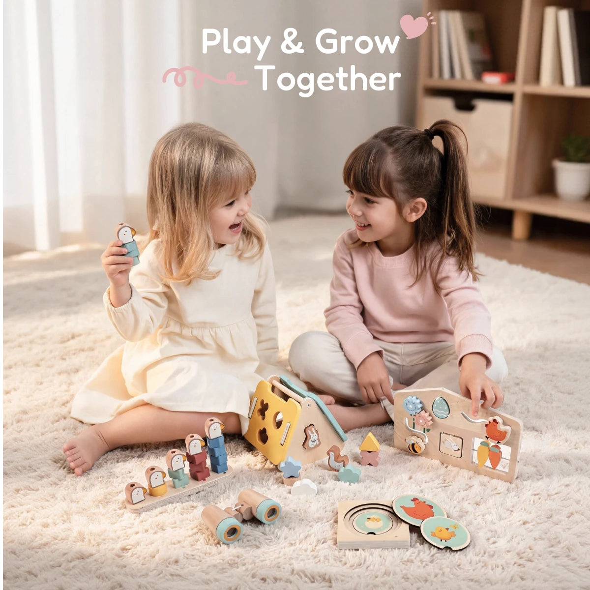 The Explorer Growing Play Box - Montessori Wooden Toy Set for Toddlers 19-21M+