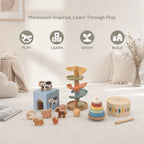 The Talker Growing Play Box - Montessori Wooden Toy Set for Toddlers 13-15M+