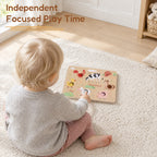 Farm Touch & Sound Wooden Puzzle - toddler independent play