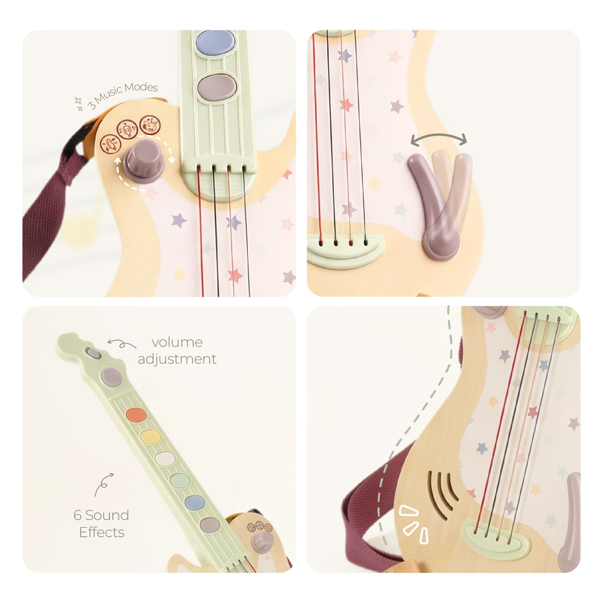 Rock Electronic Guitar - Musical Toys for Kids 3Y+