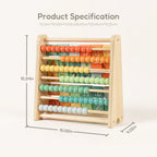2-in-1 Abacus Stand & Alphabet Abacus - size specification
