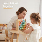2-in-1 Abacus Stand & Alphabet Abacus - parent and child learn bond