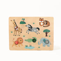 Safari Animal Touch Sound Puzzle - Interactive Sound Puzzle Toys 18M+