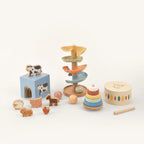 The Talker Growing Play Box - montessori months gift set all toys styled scene