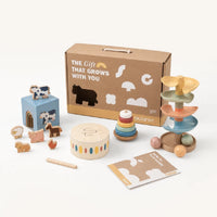 The Talker Growing Play Box - Montessori Wooden Toy Set for Toddlers 13-15M+