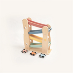 The Player Growing Play Box - montessori months wooden car ramp racer closeup
