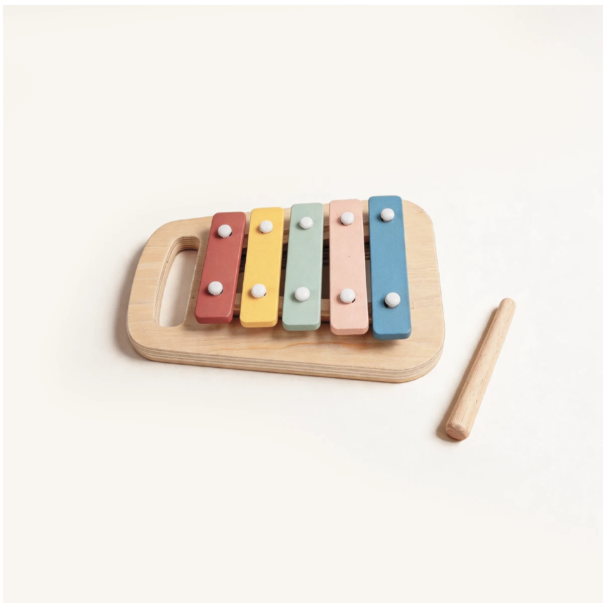 The Player Growing Play Box - montessori months wooden xylophone with mallet