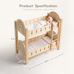Freniland wooden doll bunk bed dimensions with doll