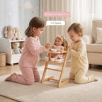 Freniland wooden doll high chair girls feeding doll mealtime