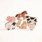 Freniland wooden farm sound puzzle animal pieces group