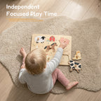 Freniland wooden farm sound puzzle baby focused play overhead