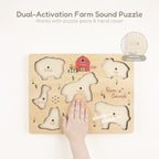 Freniland wooden farm sound puzzle dual activation demo