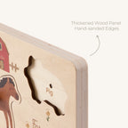 Freniland wooden farm sound puzzle thickened panel edge