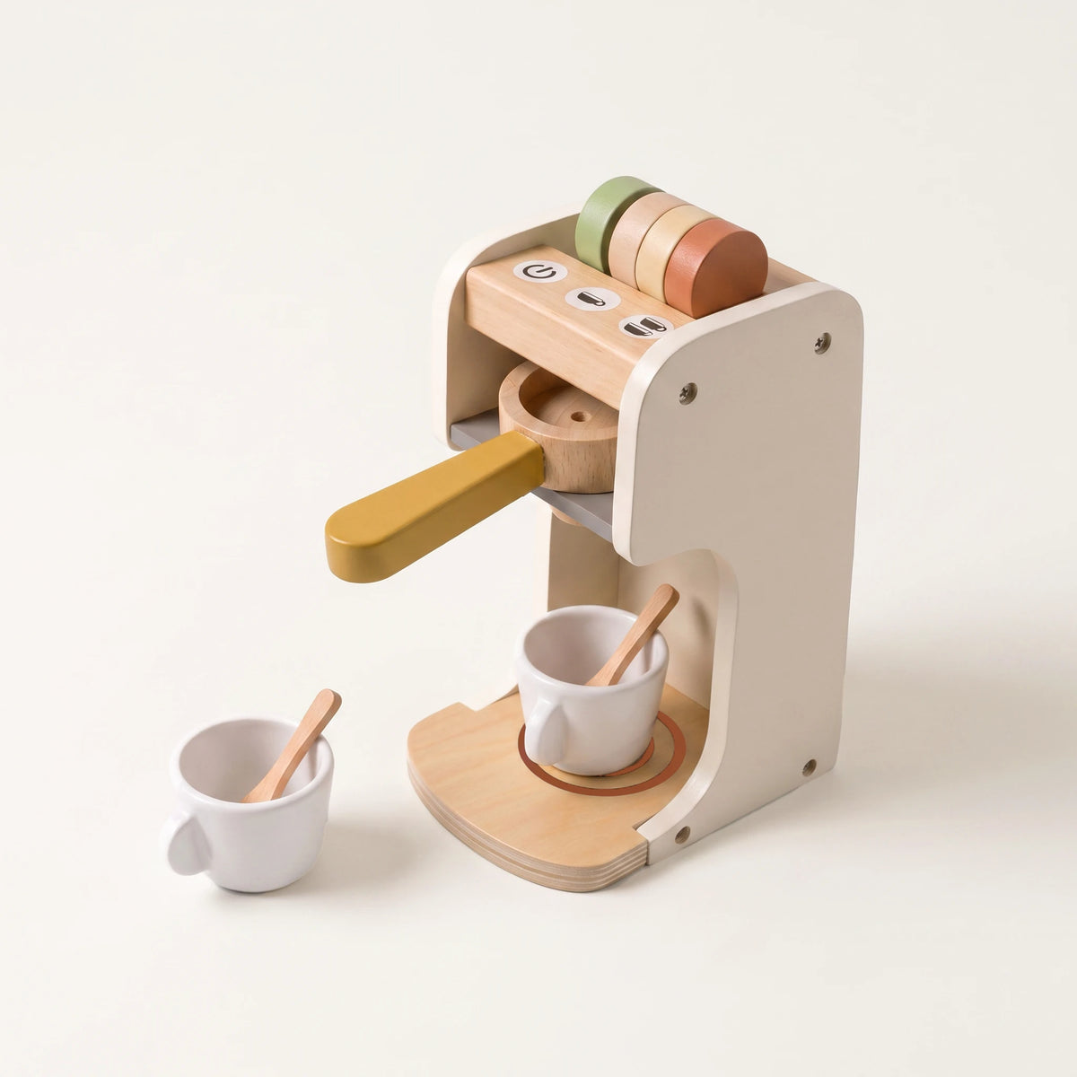 Freniland wooden toy coffee maker with two cups