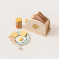 Toaster Toy - Kitchen Role Play Set for Pretend Cooking