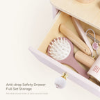 Dressing Table - wooden vanity anti drop drawer closeup