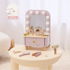 Dressing Table - wooden vanity battery cover lifestyle