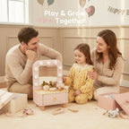 Dressing Table - wooden vanity family play and grow together