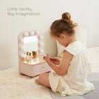 Dressing Table - wooden vanity girl pretend play side view