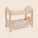 Wooden rainbow doll bunk bed toy by Guanyi Toys