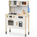 EN71 and ASTM F963 certified wooden kids play kitchen safety details