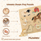 Guanyi Toys Let's Learn Farm educational wooden toy