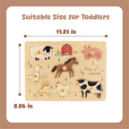 Guanyi Toys Let's Learn Farm educational wooden toy