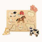 Guanyi Toys Let's Learn Farm educational wooden toy
