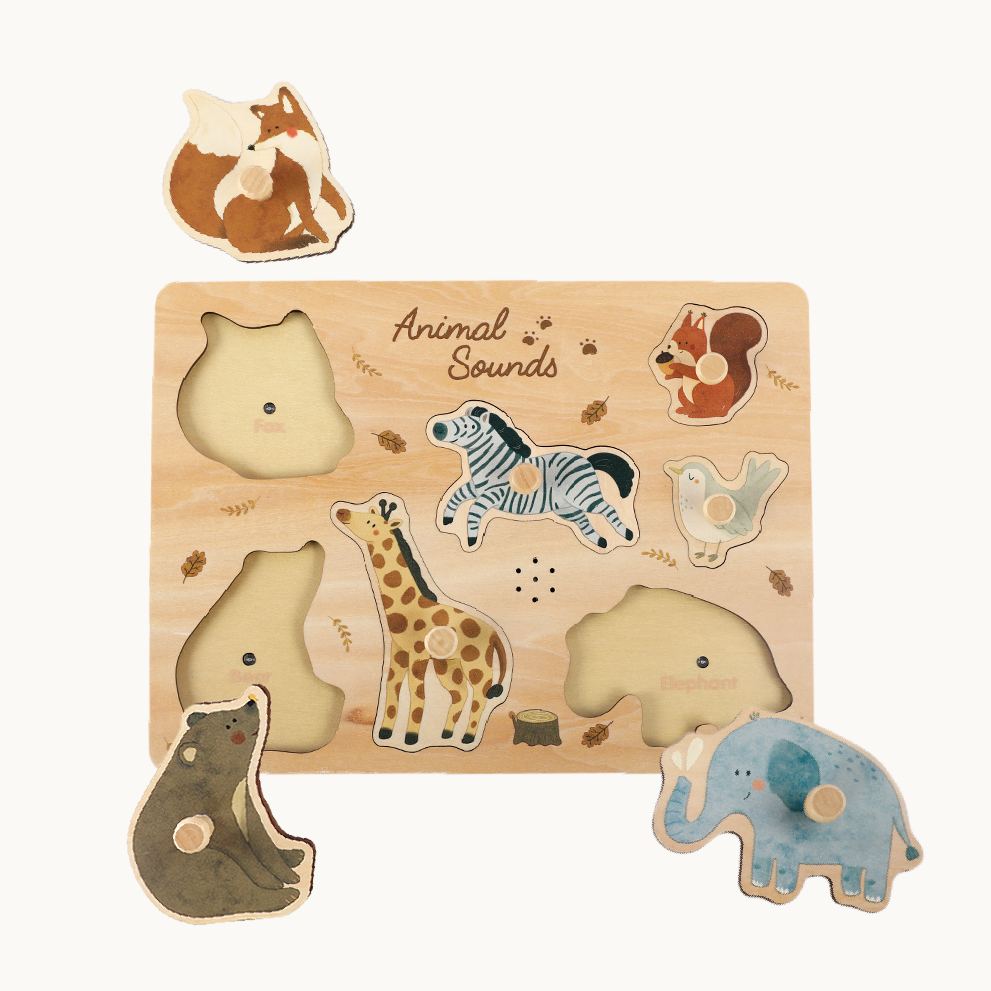 Guanyi Toys Forest Animal Sound Puzzle - Educational Learning Toy for Toddlers 18M+ - angle view 5