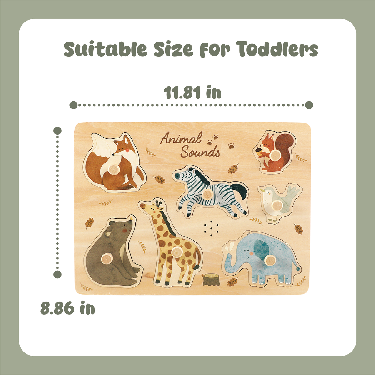Guanyi Toys Forest Animal Sound Puzzle - Educational Learning Toy for Toddlers 18M+ - product view