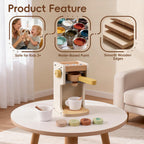 Guanyi Toys Classic Coffee Maker Toy - Kitchen Role Play Set for Kids - angle view 3