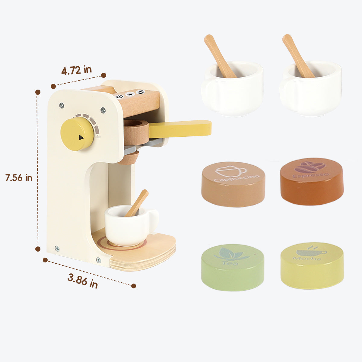 Guanyi Toys Classic Coffee Maker Toy - Kitchen Role Play Set for Kids - product view