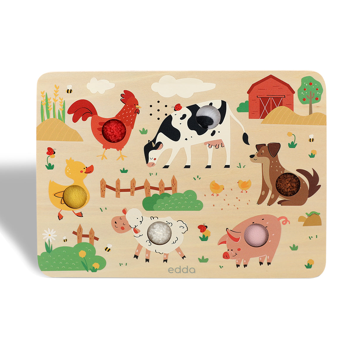 Guanyi Toys Let's Learn Farm educational wooden toy