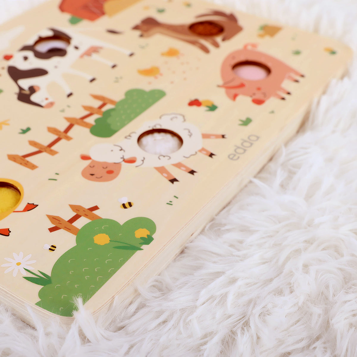 Guanyi Toys Let's Learn Farm educational wooden toy