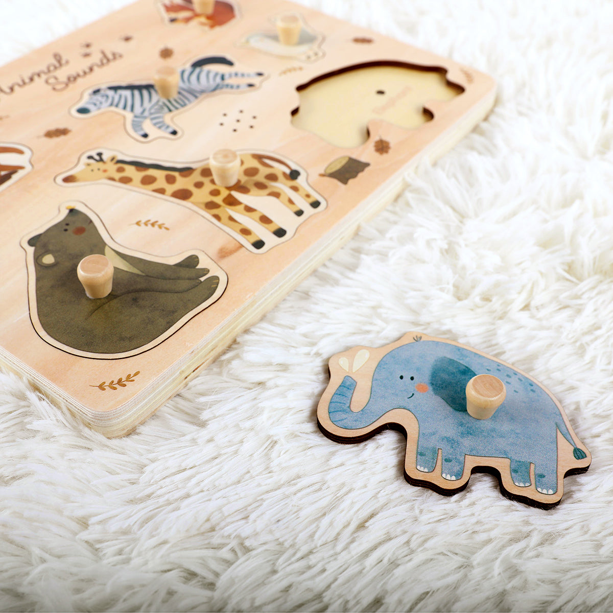 Guanyi Toys Forest Animal Sound Puzzle - Educational Learning Toy for Toddlers 18M+ - main product shot