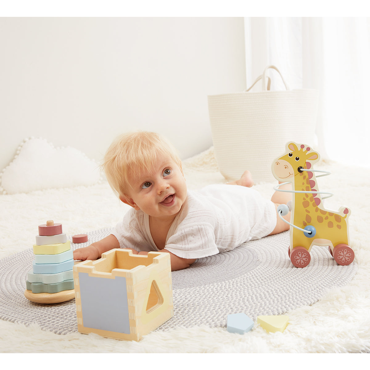 Guanyi Toys 3-in-1 Giraffe newborn baby gift set